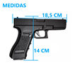 PISTOLA REPLICA GLOCK 18 CYMA ELECTRICA