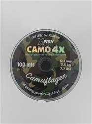 MULTIFILAMENTO CAMO XFISH 4X 100MTS 0,1