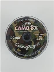 MULTIFILAMENTO CAMO XFISH 8X 100MTS 0,12