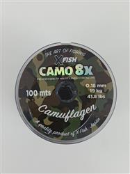 MULTIFILAMENTO CAMO XFISH 8X 100MTS 0,18