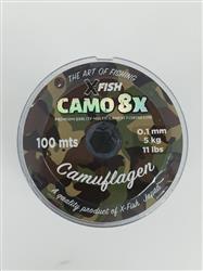 MULTIFILAMENTO CAMO XFISH 8X 100MTS 0,1
