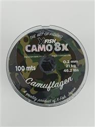 MULTIFILAMENTO CAMO XFISH 8X 100MTS 0,2