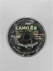 MULTIFILAMENTO CAMO XFISH 8X 100MTS 0,33